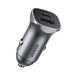 Ugreen Car Charger USB Type C / USB 24W Power Delivery Quick Charge Gray (30780) - Cell phone USB charger<<<HurtelXML