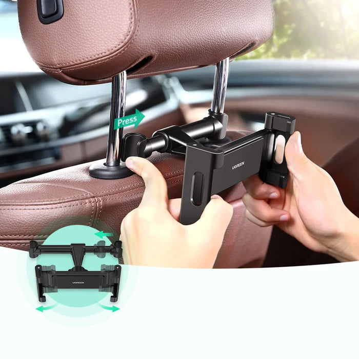 Ugreen car holder for smartphones / tablets on the headrest black (LP160) - Cell phone holders<<<HurtelXML&&&Exhibition
