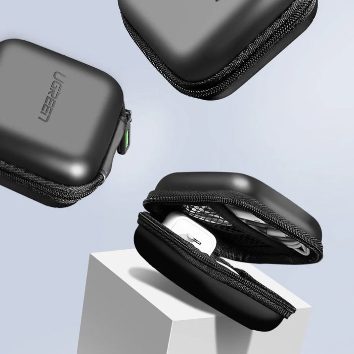 Ugreen case for headphones 8 cm x 8 cm black (40816) - Disk cases and accessories<<<HurtelXML&&&Cases