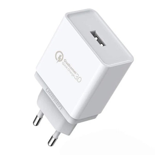 Ugreen CD122 Quick Charge 3.0 18W 3A USB Fast Charger White (10133) - Cell phone USB charger<<<HurtelXML&&&Мрежови