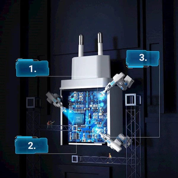 Ugreen CD122 Quick Charge 3.0 18W 3A USB Fast Charger White (10133) - Cell phone USB charger<<<HurtelXML&&&Мрежови