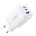 Ugreen CD244 65W USB-A / 2x USB-C GaN fast charger - white - Cell phone USB charger<<<HurtelXML&&&Зарядни