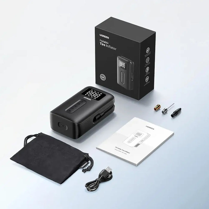 Ugreen CD259 air compressor with battery and LED lighting - black - Automotive accessories<<<HurtelXML