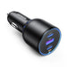 Ugreen CD293 car charger 2x USB-C PD and 1x USB-A 130W - black - Cell phone USB charger<<<HurtelXML