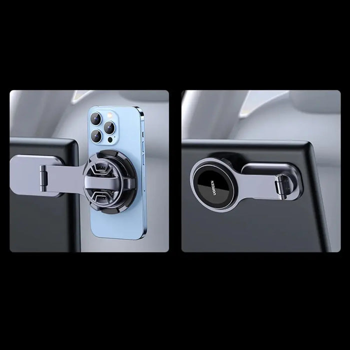 Ugreen CD380 magnetic holder with inductive charger for Tesla car - gray - Cell phone holders<<<HurtelXML