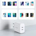 Ugreen charger 2x USB Type C 40W Power Delivery white (10343) - Cell phone USB charger<<<HurtelXML