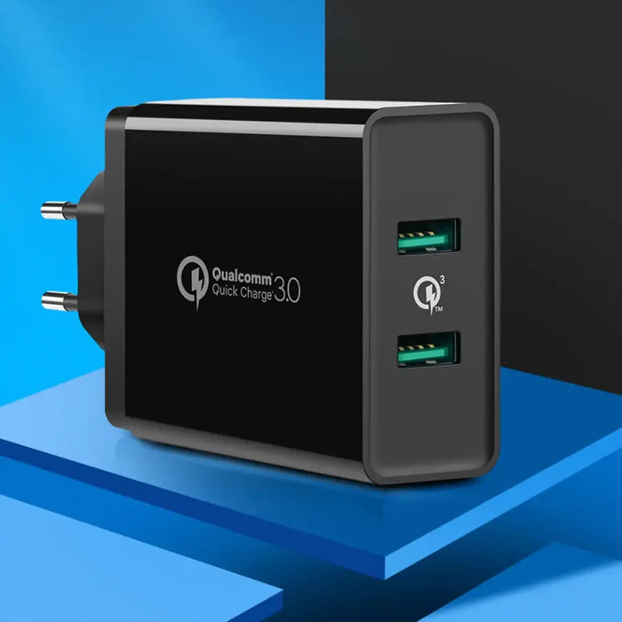 Ugreen charger 2xUSB-A 36W QC3.0 black (CD161) - Cell phone USB charger<<<HurtelXML
