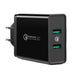 Ugreen charger 2xUSB-A 36W QC3.0 black (CD161) - Cell phone USB charger<<<HurtelXML