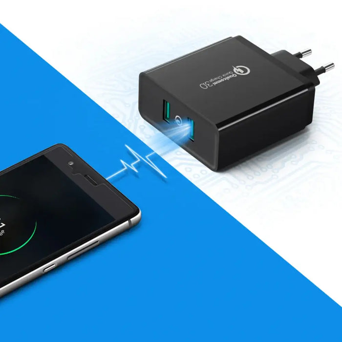 Ugreen charger 2xUSB-A 36W QC3.0 black (CD161) - Cell phone USB charger<<<HurtelXML