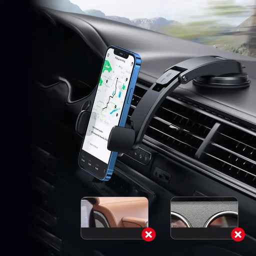 Ugreen Clamp Car Phone Holder for Dashboard Black (LP370) - Cell phone holders<<<HurtelXML