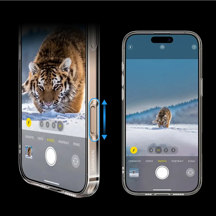 Ugreen Classy Clear Magnetic Case for iPhone 16 Pro - Transparent - Cell phone cases and covers<<<HurtelXML