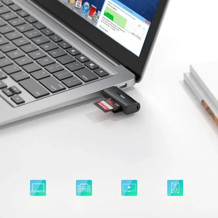 Ugreen CM264 USB 3.0 SD/TF card reader - black - Flash card readers<<<HurtelXML