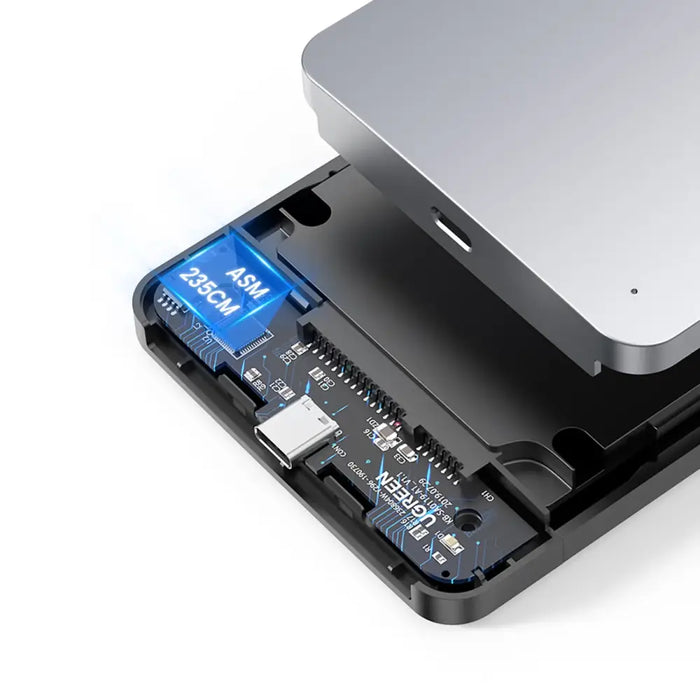 Ugreen CM300 70499 bay for 2.5’’ SATA 3.0 6Gbps hard drive - gray + USB-C - USB-C cable 0.5m - Disk adapters<<<HurtelXML
