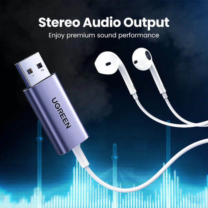 Ugreen CM383 audio adapter - gray - USB adapters<<<HurtelXML