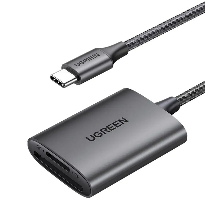 Ugreen CM401 USB C 5Gb/s SD/TF card reader - gray - Flash card readers<<<HurtelXML