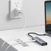 Ugreen CM512 90568 USB-C Adapter - 2x USB-A 3.0 / HDMI / RJ45 / SD and TF Card Reader / USB-C PD 100W - Gray - USB
