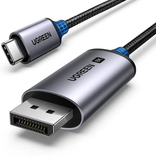 Ugreen CM556 cable with USB-C and DisplayPort 8K connectors 1 m long - gray - Video cables<<<HurtelXML&&&Kable