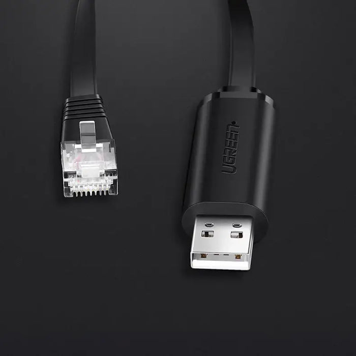 Ugreen console cable USB - Ethernet RJ45 1.5m black (CM204) - Network cables<<<HurtelXML