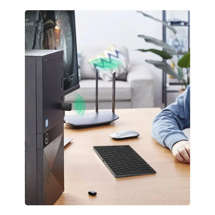 Ugreen dual-band adapter external USB network card - WiFi 11ac AC650 black (CM448) - USB adapters<<<HurtelXML
