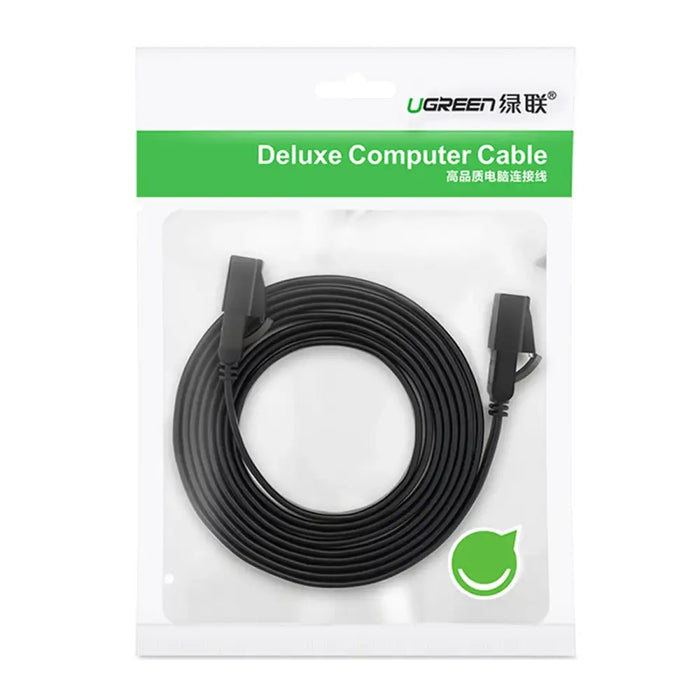 Ugreen Ethernet patch cord U/FTP Cat. 7 10Gb/s flat 0.5m black (NW106) - Network cables<<<HurtelXML