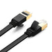 Ugreen Ethernet patch cord U/FTP Cat. 7 10Gb/s flat 0.5m black (NW106) - Network cables<<<HurtelXML