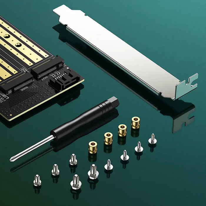 Ugreen expansion card adapter PCIe 3.0 x4 to SSD M.2 M-Key / M.2 B-Key black (CM302) - Others<<<HurtelXML