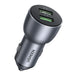 Ugreen fast car charger 2x USB 36W Quick Charge SCP FCP AFC gray (CD213 10144) - Cell phone USB charger<<<HurtelXML