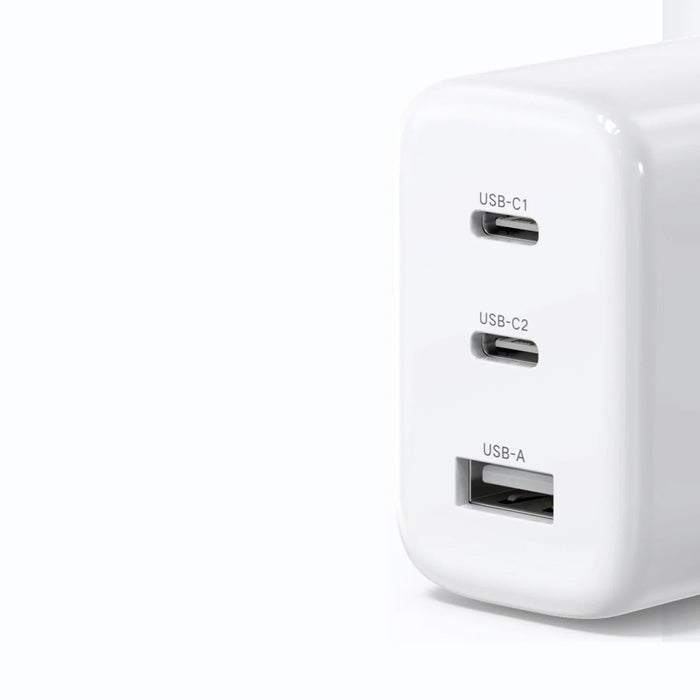 Ugreen fast charger 2x USB Type C / USB 65W PD3.0 QC3.0/4.0+ white (CD275) - Cell phone USB