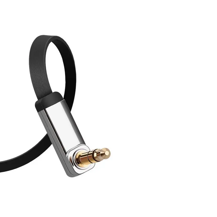 Ugreen flat cable AUX audio cable 3.5 mm mini jack 5m silver (10729) - Audio cables<<<HurtelXML