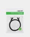 Ugreen Flat Cable Internet Network Cable Ethernet Patchcord RJ45 Cat 6 UTP 1000Mbps 5m Black (NW101 50187) - Network