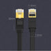 Ugreen Flat Cable Internet Network Cable Ethernet Patchcord RJ45 Cat 7 STP LAN 10 Gbps 3m Black (NW106 11262) - Network