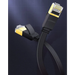 Ugreen Flat Cable Internet Network Cable Ethernet Patchcord RJ45 Cat 7 STP LAN 10 Gbps 10m Black (NW106 11265)