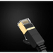 Ugreen Flat Cable Internet Network Cable Ethernet Patchcord RJ45 Cat 7 STP LAN 10 Gbps 10m Black (NW106 11265)
