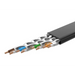 Ugreen Flat Cable Internet Network Cable Ethernet Patchcord RJ45 Cat 7 STP LAN 10 Gbps 10m Black (NW106 11265)