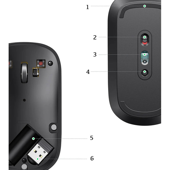 Ugreen handy wireless mouse USB gray (MU001) - Other office accessories<<<HurtelXML