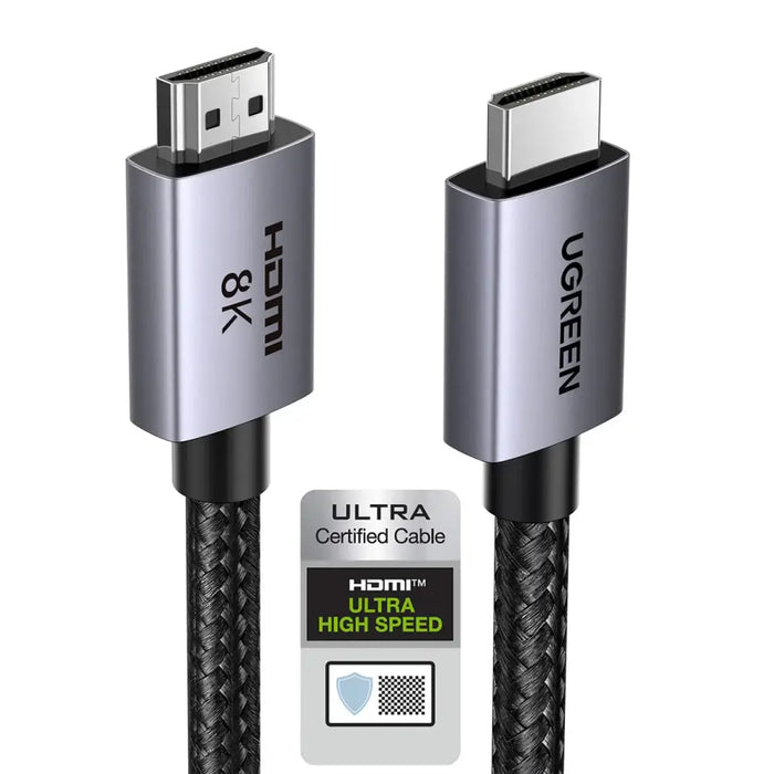 Ugreen HD171 25908 cable with HDMI 2.1 8K connectors certified 1 m - gray - Video cables<<<HurtelXML