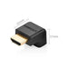 Ugreen HDMI adapter angle connector bottom black (20109) - Video adapters<<<HurtelXML