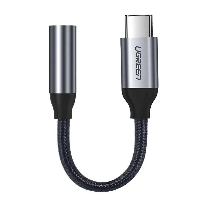 Ugreen Headphone Adapter with 3.5mm mini jack to USB Type C 10cm gray (30632) - USB adapters<<<HurtelXML