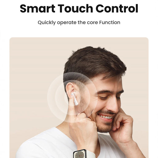 Ugreen HiTune T6 wireless headphones with ANC function + USB-A - USB-C cable - white - Headphones