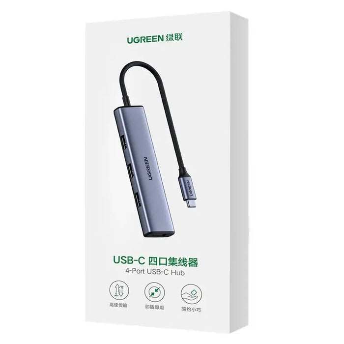 Ugreen HUB USB Type C splitter - 4x USB 3.2 Gen 1 silver (CM473 20841) - USB hubs<<<HurtelXML