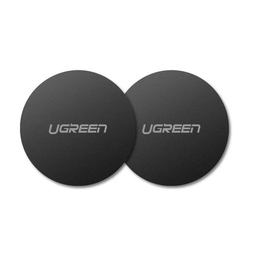 Ugreen LP123 30836 round metal plates for magnetic phone holders - black (2 pcs.) - Cell phone holders<<<HurtelXML