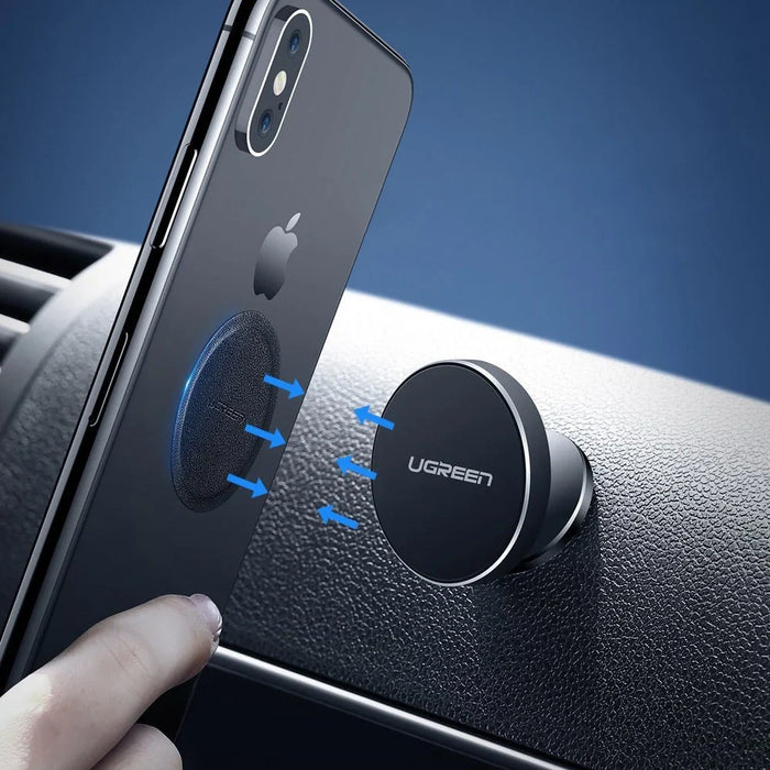 Ugreen LP123 30836 round metal plates for magnetic phone holders - black (2 pcs.) - Cell phone holders<<<HurtelXML