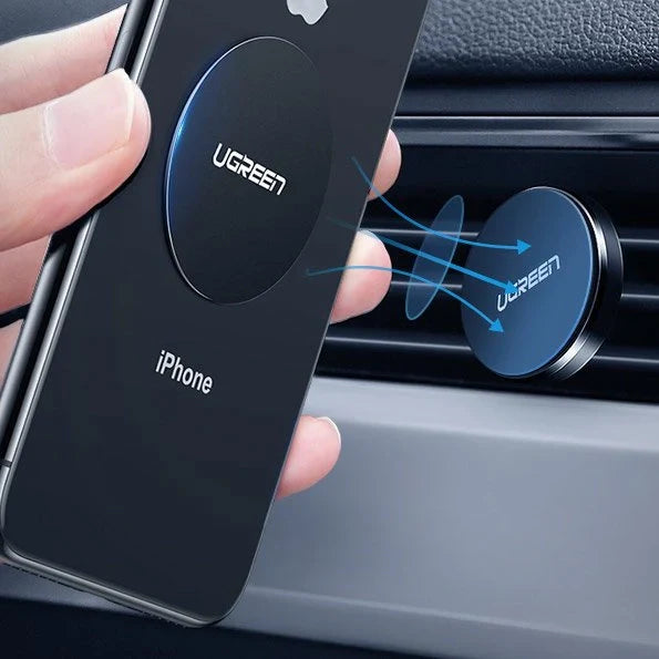 Ugreen LP123 30836 round metal plates for magnetic phone holders - black (2 pcs.) - Cell phone holders<<<HurtelXML