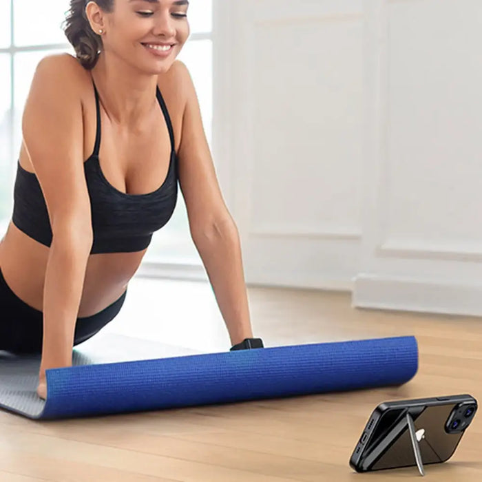 Ugreen LP634 Kickstand Protective Case Hard Cover with Gel Frame and Built-in Stand for iPhone 14 Plus (90925) - Cell