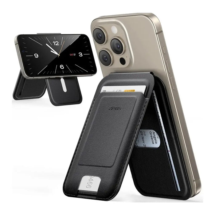 Ugreen Magnetic Wallet 45165 magnetic MagSafe with stand - black - Cell phone cases and covers<<<HurtelXML
