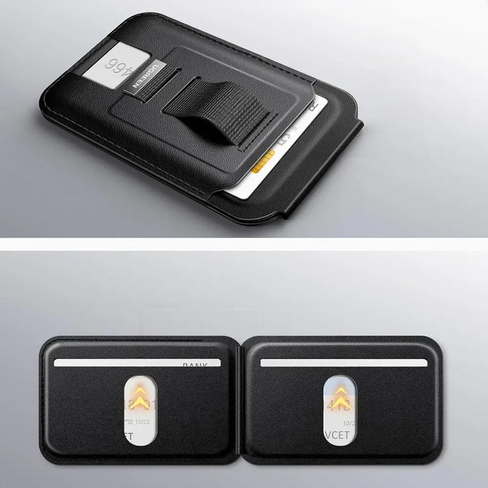 Ugreen Magnetic Wallet 45166 magnetic MagSafe with stand and finger holder - black - Cell phone cases