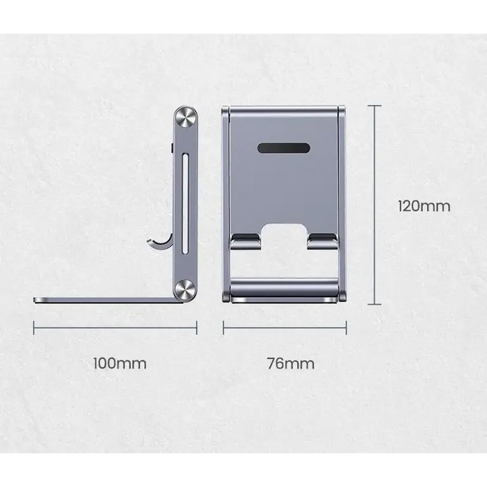Ugreen metal aluminum folding phone holder tablet gray (LP263 80708) - Cell phone holders<<<HurtelXML&&&Notebooks