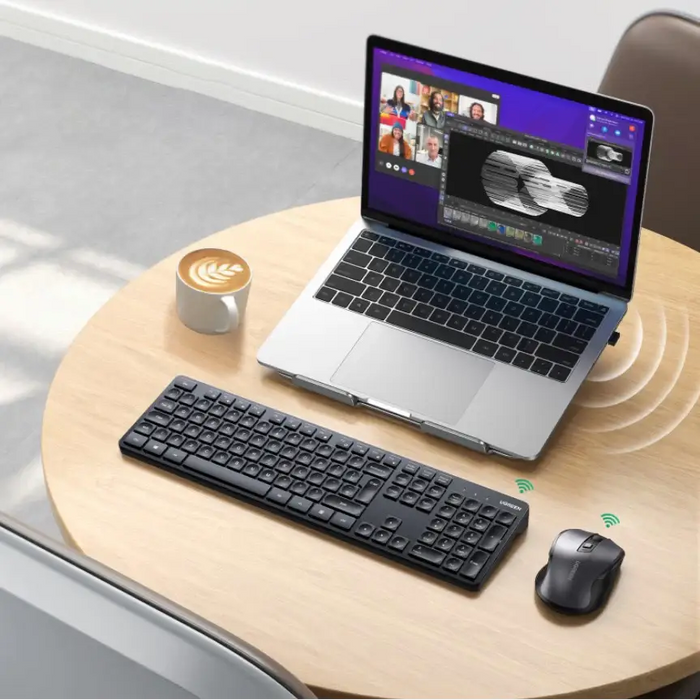 Ugreen MK006 wireless mouse and keyboard set 2.4Ghz - black - Other office accessories<<<HurtelXML