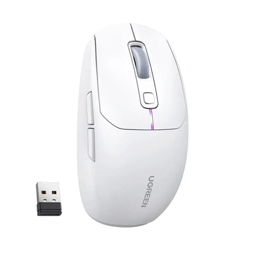 Ugreen MU103 Bluetooth 5.0 computer mouse / 2.4GHz USB receiver - white - Other office accessories<<<HurtelXML