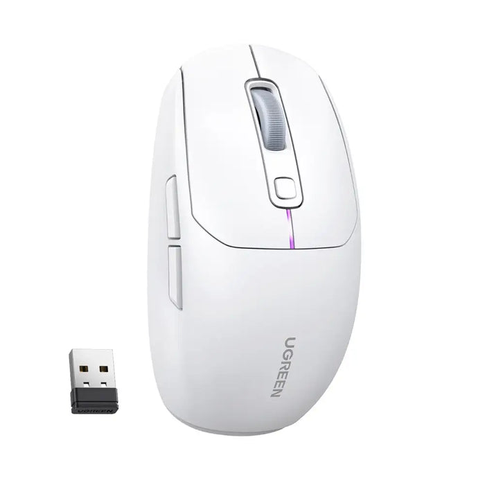 Ugreen MU103 Bluetooth 5.0 computer mouse / 2.4GHz USB receiver - white - Other office accessories<<<HurtelXML